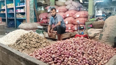 হিলিতে পেঁয়াজের কেজি ১৬ টাকা 