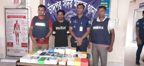 চাঁদপুর-থেকে-চুরি-হওয়া-৪২-মোবাইল-সেট-হবিগঞ্জ-থেকে-উদ্ধার