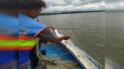 হালদায় অভিযান, ৩ হাজার মিটার জাল উদ্ধার